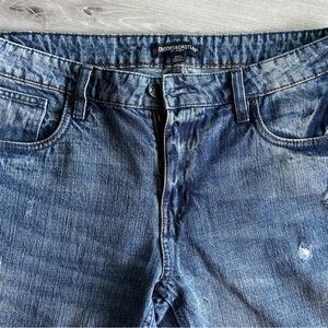 Crooks & Castles Distressed Blue Slim Jeans